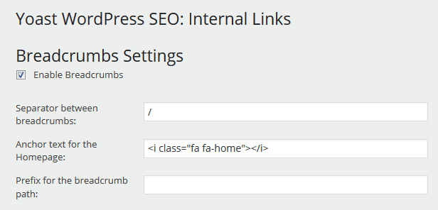 1 Easy Step To A Home Icon In Yoast Wordpress Seo Breadcrumbs